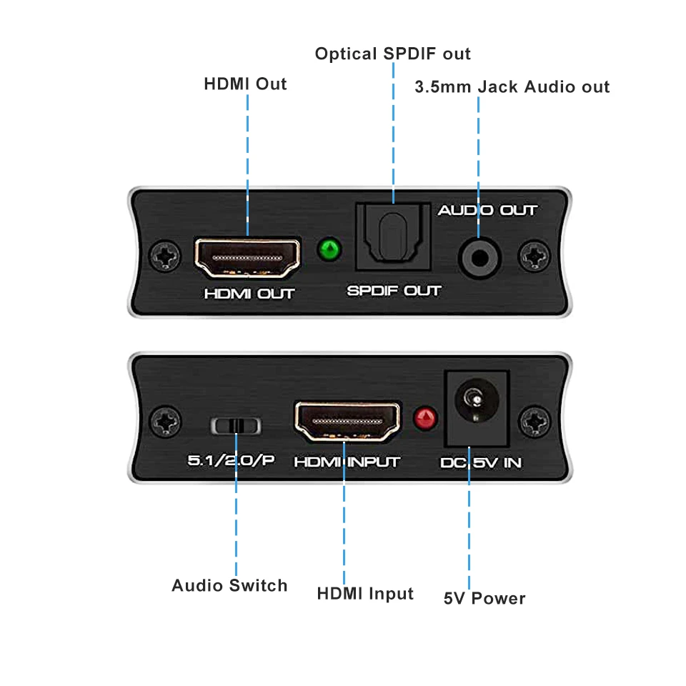 2021 лучший аудио экстрактор eARC HDMI 2 0 4K 60 Гц RGB8:8:8 HDR сплиттер преобразователь в