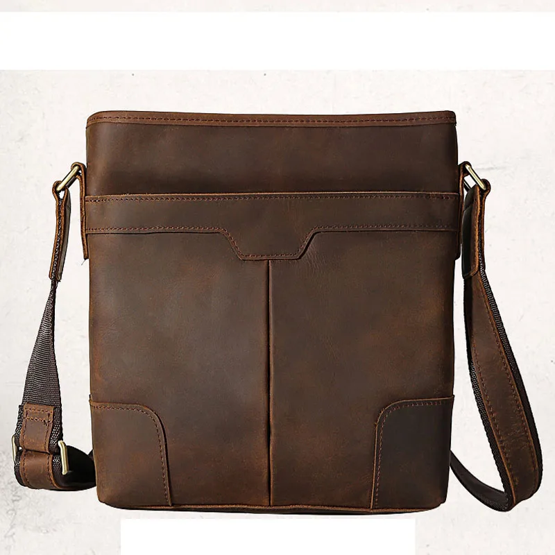 

vegetable leather men briefcase for lawyers 13inch laptop handbag ipad large vintage business male messenger bag Brown color