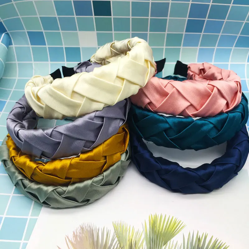 Новинка от Fioday атласная искусственная кожа для женщин модные элегантные ободок