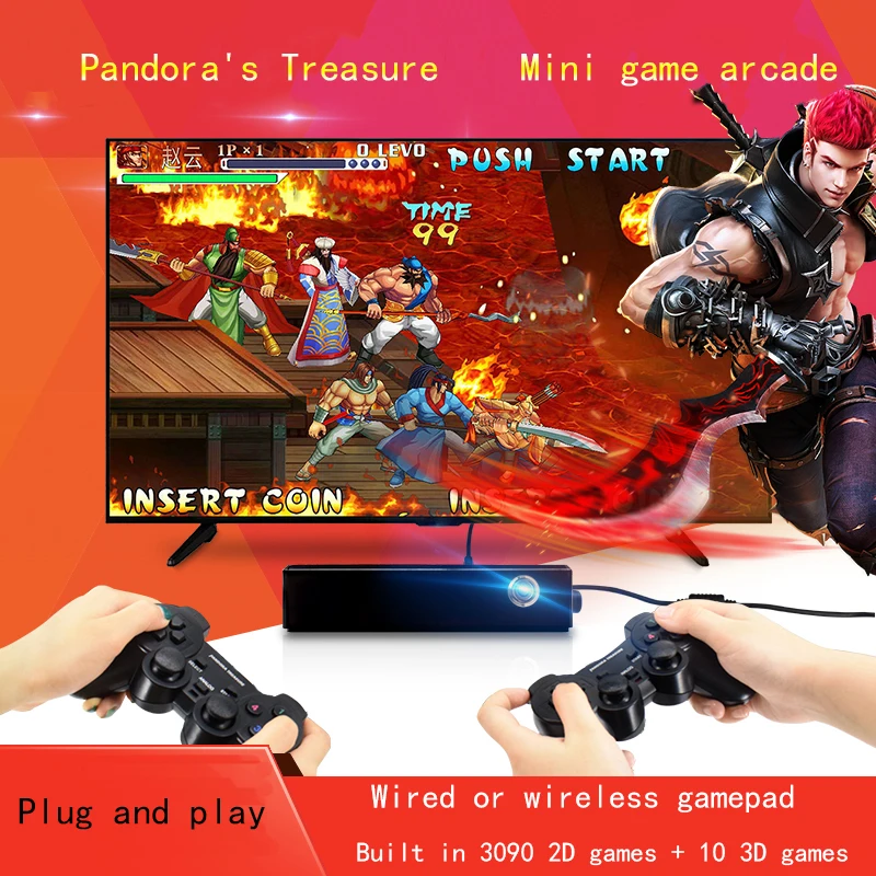 Pandora Box 9 1500 игра в одной встроенной аркадной/2D видео игры HD качество подключения PS3 tv и другой игровой консоли