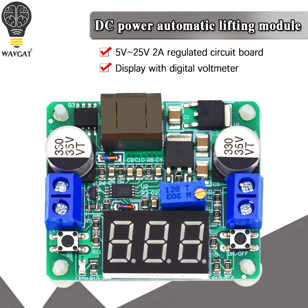 25 Вт повышающий понижающий преобразователь постоянного тока 5 В до 0 в 12