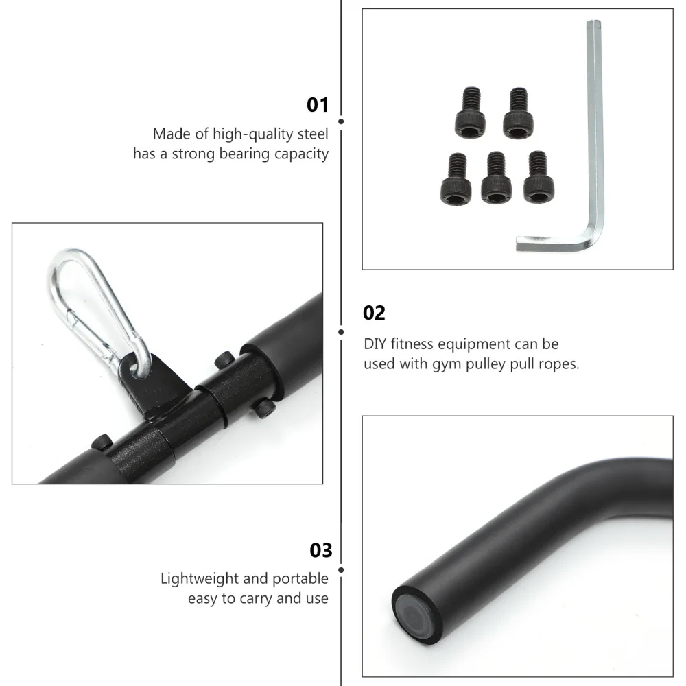 

1 Set Bicep Gym Rod Sport Fitness Equipment Bicep Tension Rod Down Rope Handle