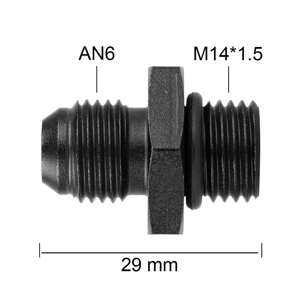 

1 шт., алюминиевый сплав AN6/AN8/AN10/AN12 для AN/M14/M16/M18x1,5, метрический адаптер топливного шланга, фитинг с резьбой для системы масляного радиатора