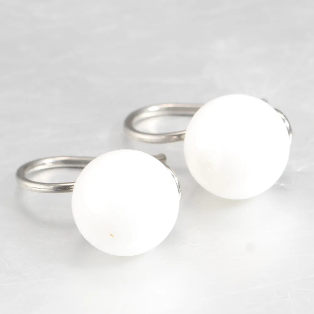 Женские керамические серьги черные и белые женские подвески из нержавеющей