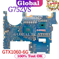 g752v for asus rog gfx752v g752vs g752vm g752vml g752vsk laptop motherboard original mainboard 100 test ok i7 6700hq gtx1060 6g