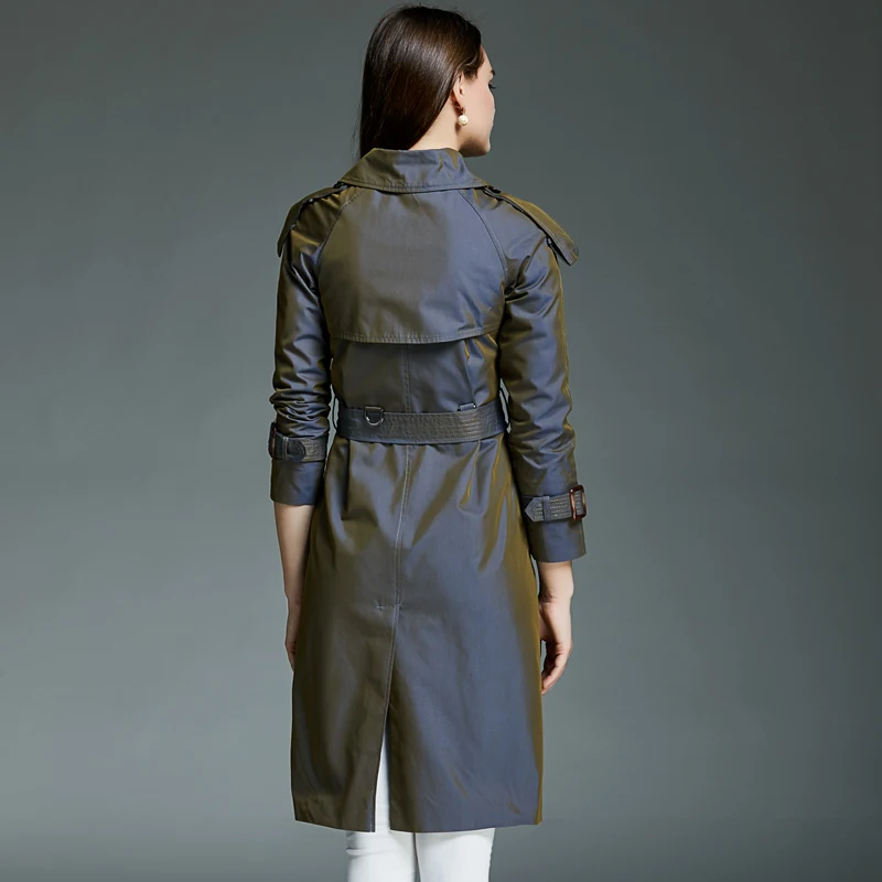 CHAOJUE 2018 Spring/AutumnWomen Latest Change Color Trench Coat Europe Fashion Lady Office Long Female Overcoat | Женская одежда