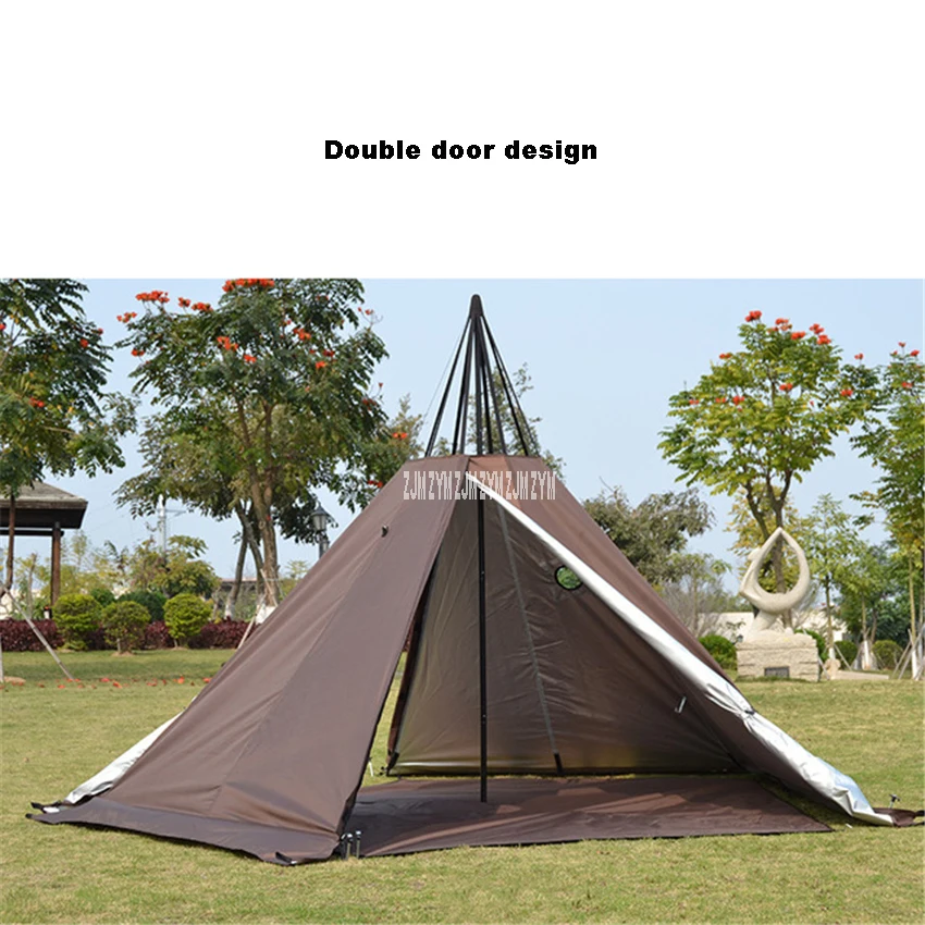 

A5 Pentagonal Shelter Pyramid Tower Tent A Shaped Tower Sunshade Outdoor Survival Equipment Field Survival Army Camping Tent