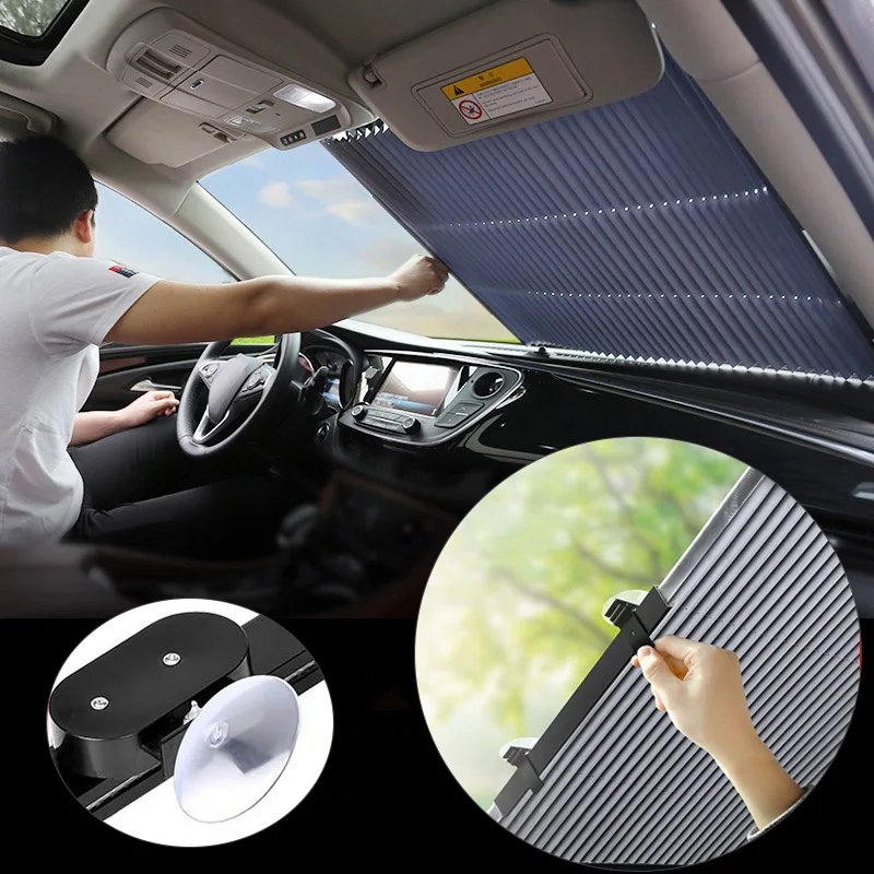 

46/65/70cm Reflective Anti-UV Films Car Windshield Sunshades Auto Curtain Shade Cover Sun Shield Visor External Accessories