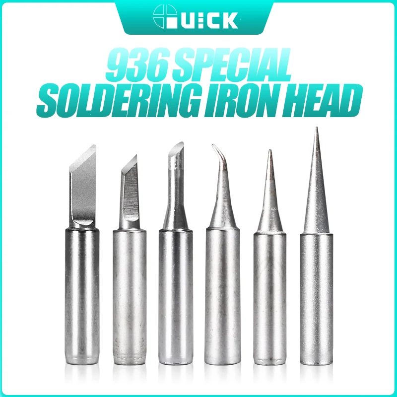 

6pcs QUICK 936 I LI 3C SK K IS Lead Free Soldering Iron Tips Soldering iron kit Replacement For Soldering Repair Station Tools