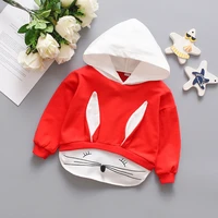 2021 new autumn baby girls hoodies long sleeve cute cartoon children clothing toddler infant hooded pullover for kids 1 3 years