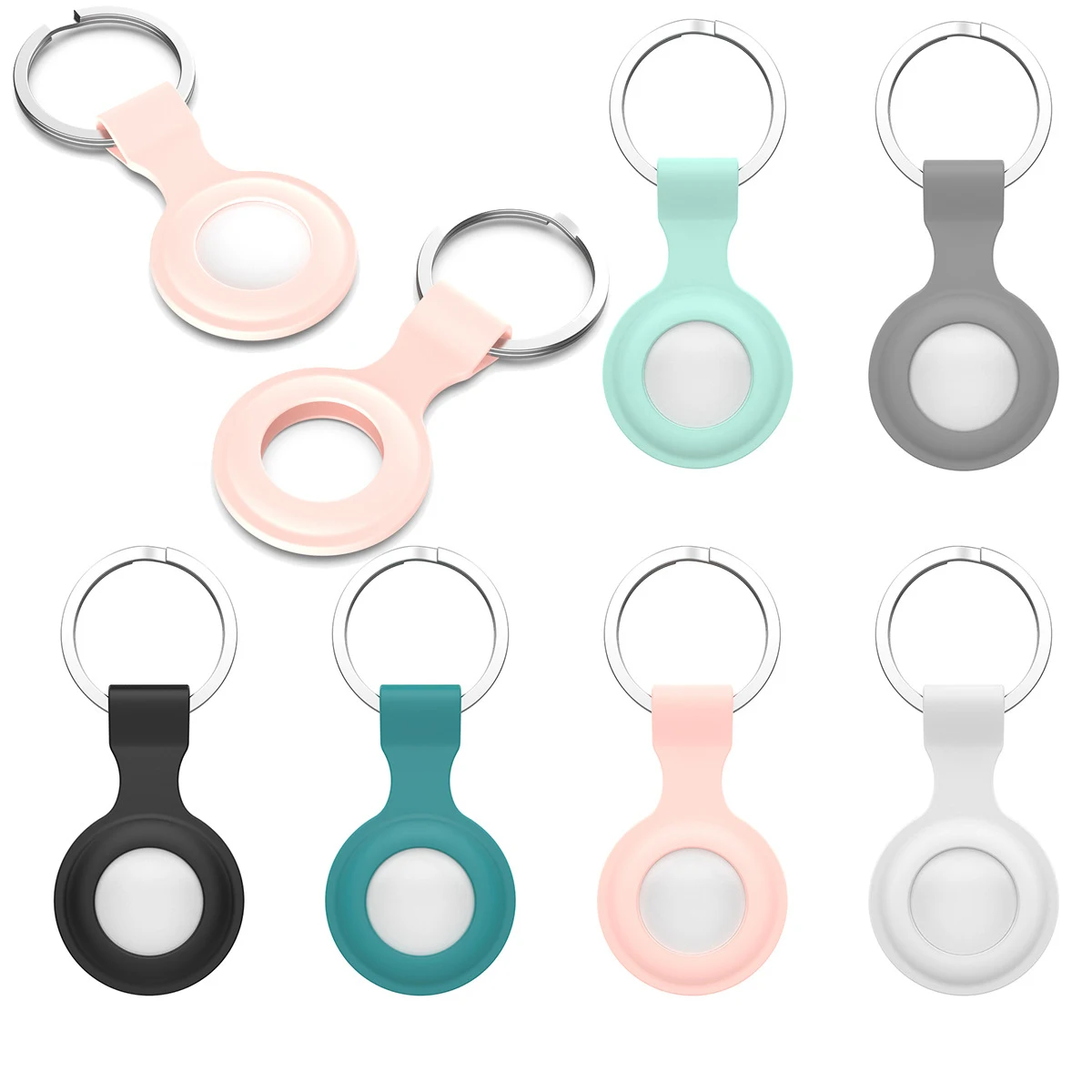 

Защитный силиконовый чехол с металлической пряжкой и кольцом для ключей