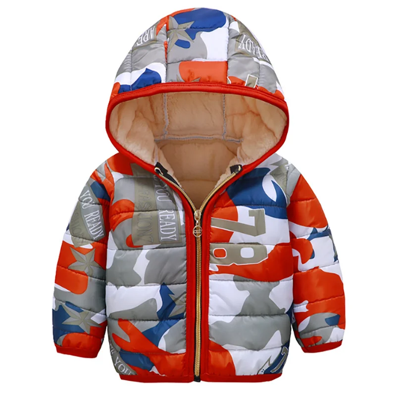 Куртки для мальчиков и девочек Осень зима 2019 Детская куртка теплое толстое