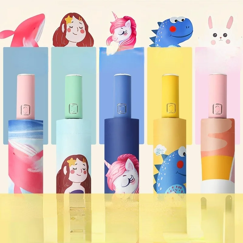 

Мини-зонт с защитой от УФ-лучей, маленький складной зонт, ветрозащитный Портативный Карманный Зонт для женщин, мужчин, детей, дорожный зонт