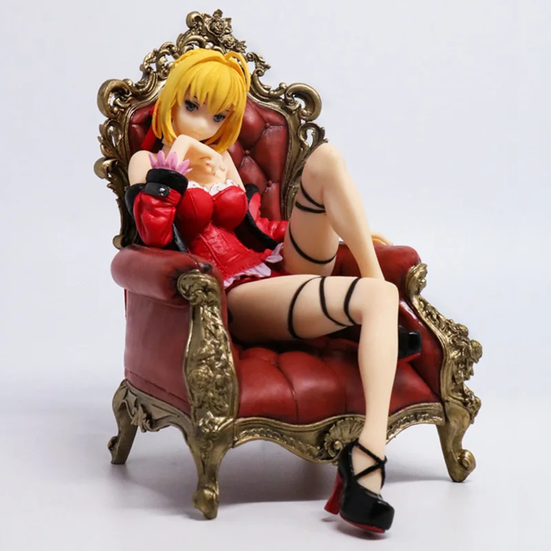 Экшн фигурка из аниме Fate/stay Night Altria Pendragon Saber трон пижама 16 см ПВХ коллекционные