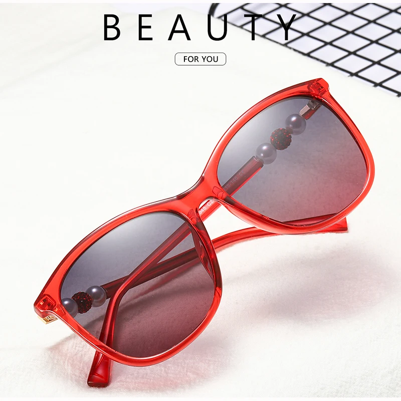 DEARMILIU Модные солнцезащитные очки Брендовые женские кошачий глаз поляризованные