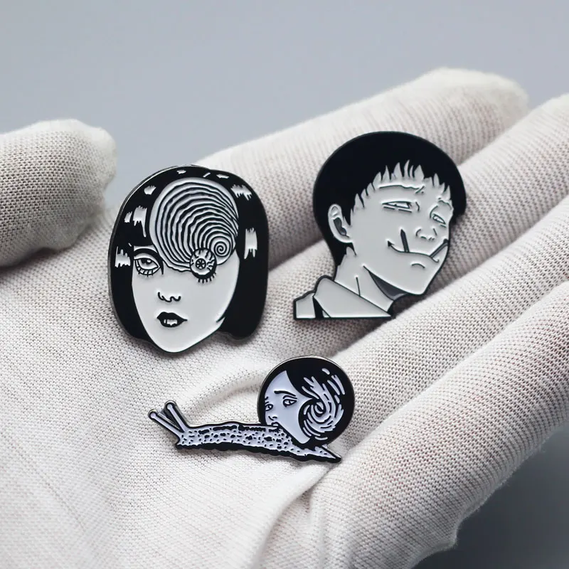 Брошь Junji Ito металлическая эмалированная брошь с героями мультфильмов японское