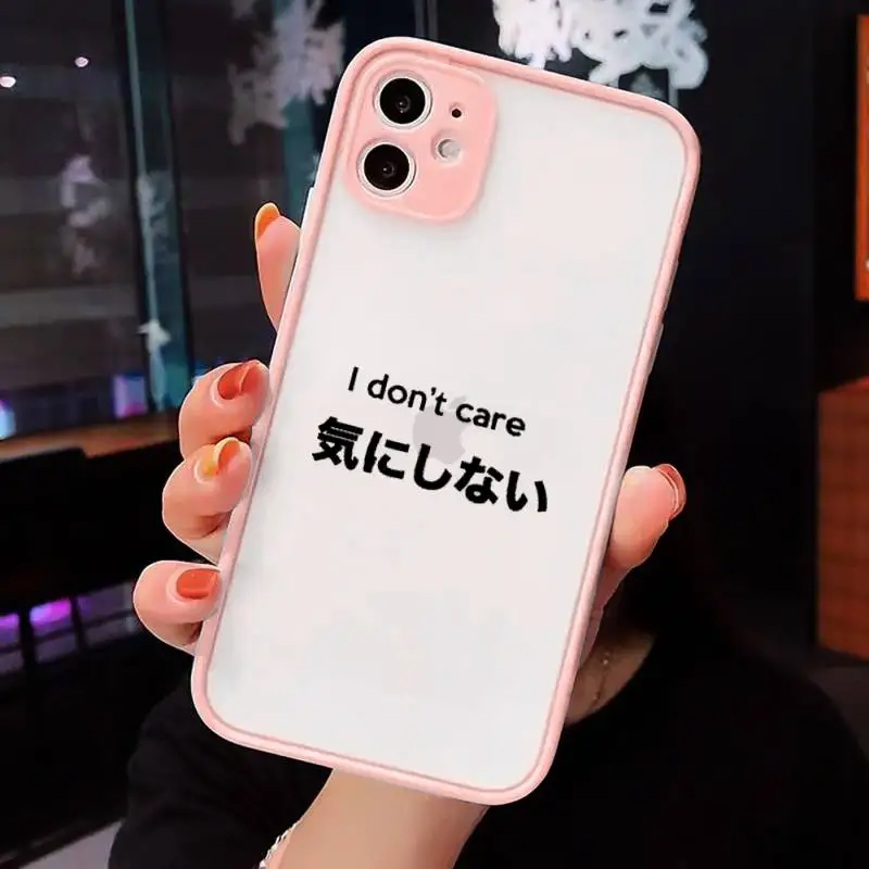 

Japanese Harajuku Manga Comics Phone Case Matte For iPhone 12 Mini 11 Pro XR XS Max 7 8 Plus X Hard PC Back Cover