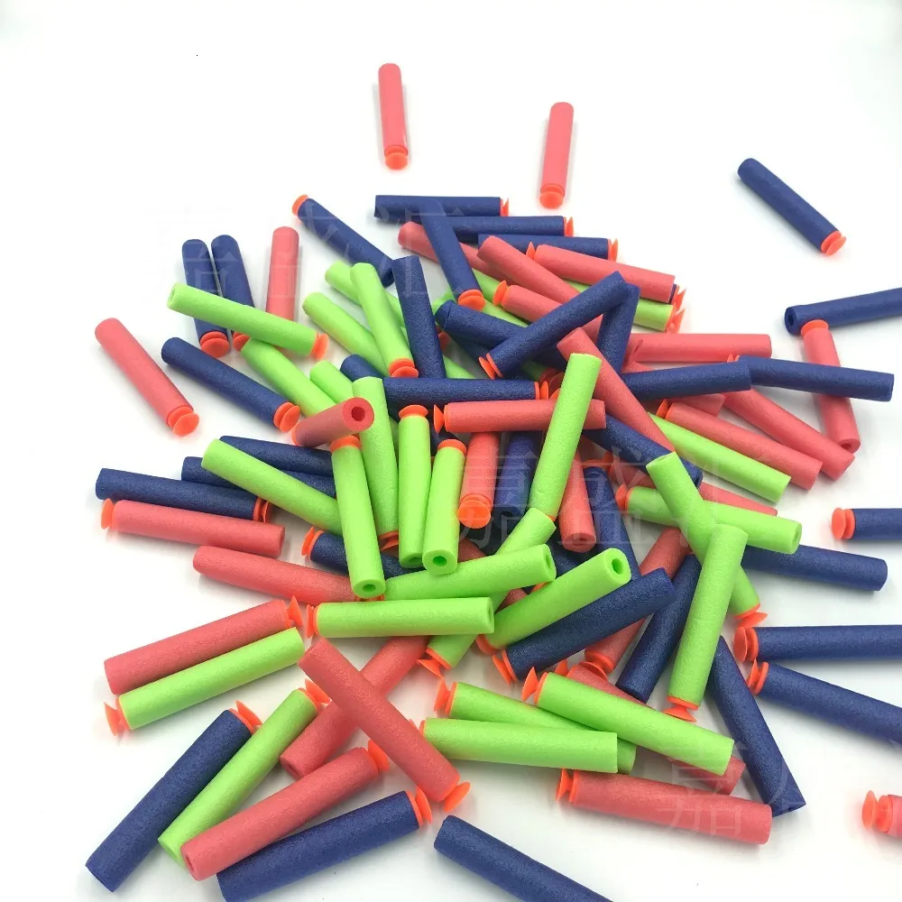 100 шт для пуль Nerf, мягкая полая головка 7,2 см, запасная игрушка дартс, пули для пуль серии Nerf, бластеры, рождественский подарок для детей