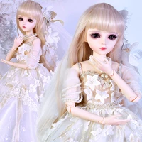 ucanaan 13 bjd doll 60cm 18 ball jointed dolls with outfits palace maxi dress wig shoes makeup toys gifts for girls collection