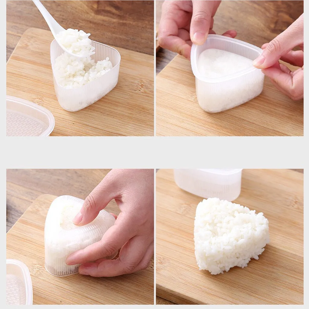 Diy суши плесень рисовый онигири мяч пищевой пресс треугольная форма для
