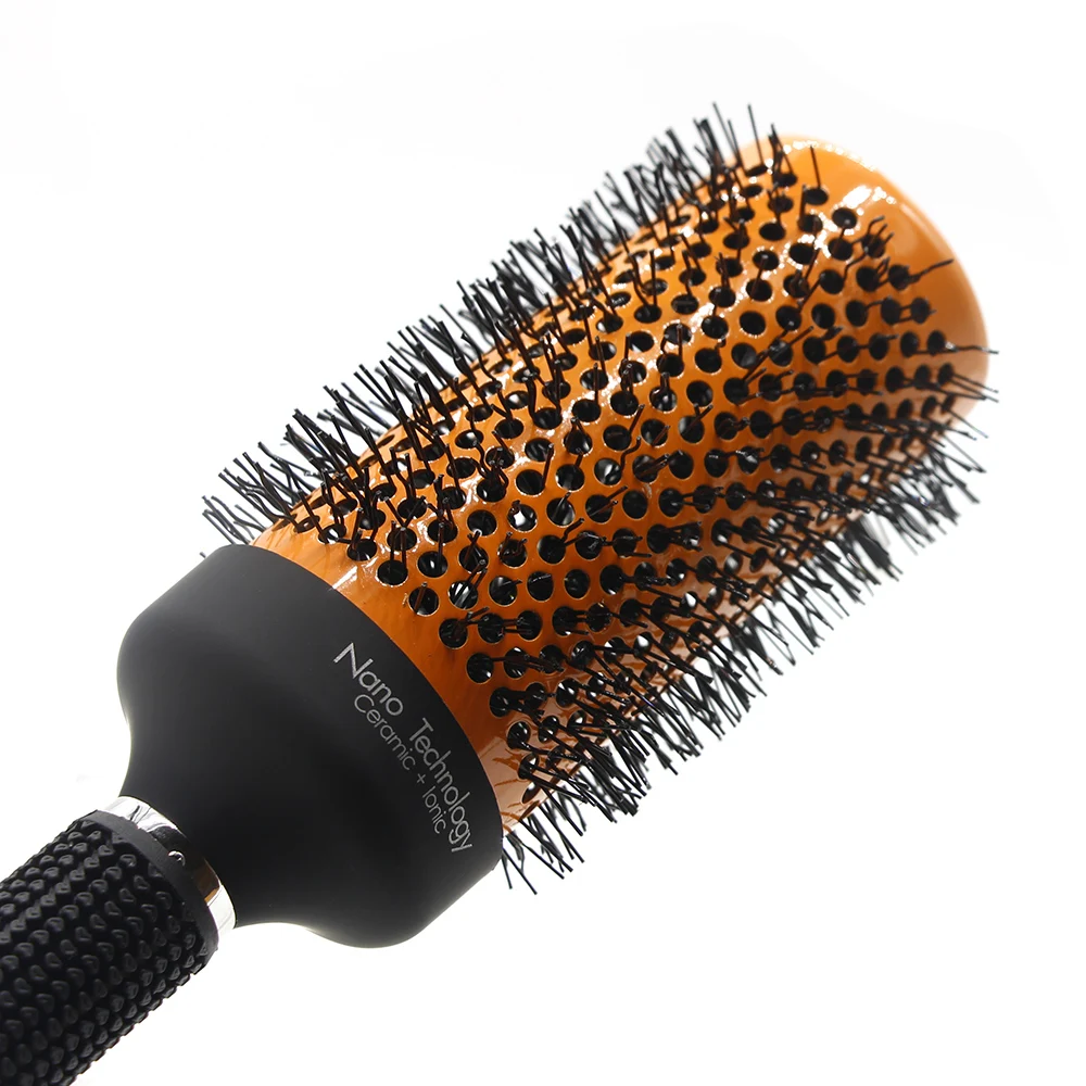 

Hairdressing Round Ceramic Brush Hairdresser Hair Styling Comb Hair Curling Round Comb Ionic Hair Brush Hair Care Tools 5 Sizes