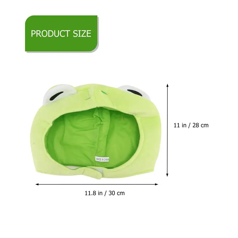 

1 Set 2 Pcs Plush Hats Animals Ear Rabbit Frogs Hats Lovely Photo Props