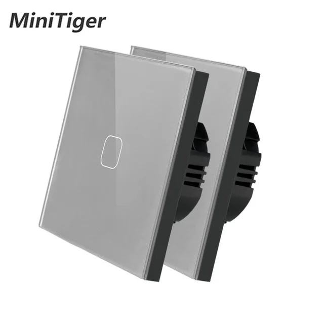 Сенсорный выключатель Minitiger EU 1/2 Gang 1 Way настенный светильник сенсорный экран