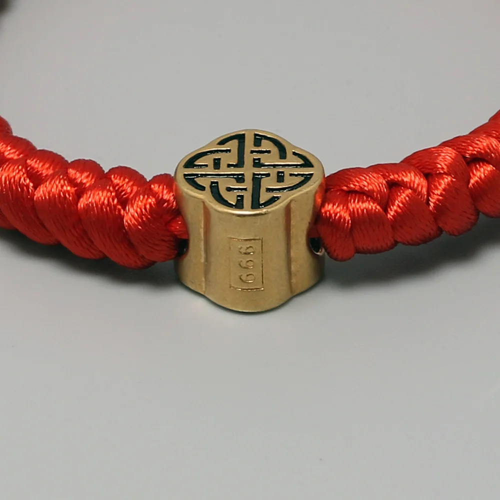 Плетеные браслеты из красной веревки ручной работы традиционные Этнические