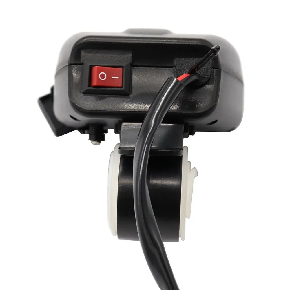 Цифровой дисплей мотоцикл двойной USB зарядное устройство Вольтметр термометр