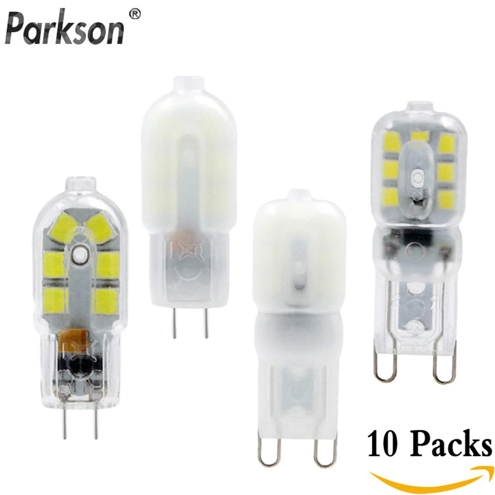 Светодиодная лампа G4 G9 DC 12 V/AC 220V 2W SMD 2835 прозрачная/молочно-белая люстра-прожектор Светодиодная лампа сменная галогеновой лампы
