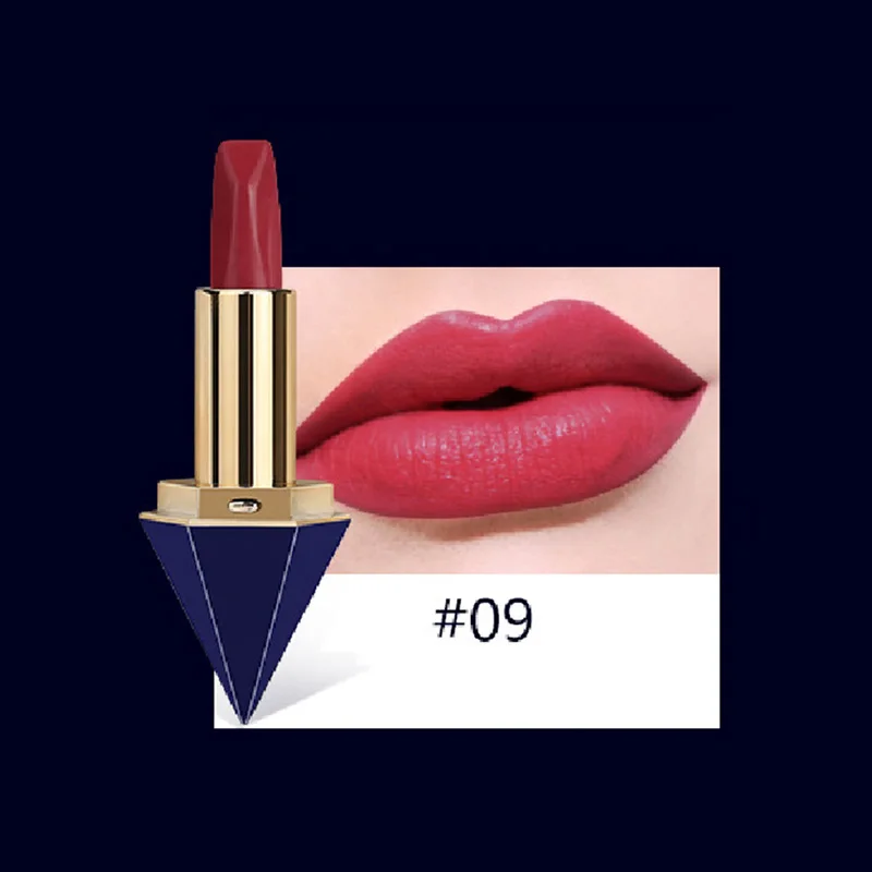 Водостойкая Алмазная брендовая Косметика красная матовая помада для губ