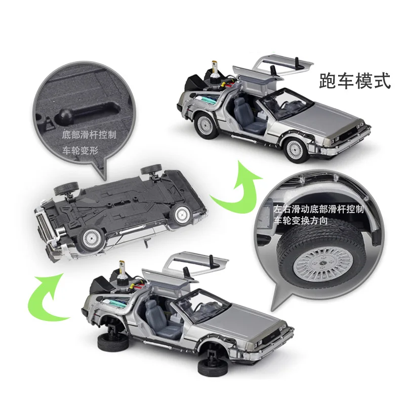 Масштаб 1/24 Назад в будущее 1-4 DeLorean фотографическая машина Элитная модель