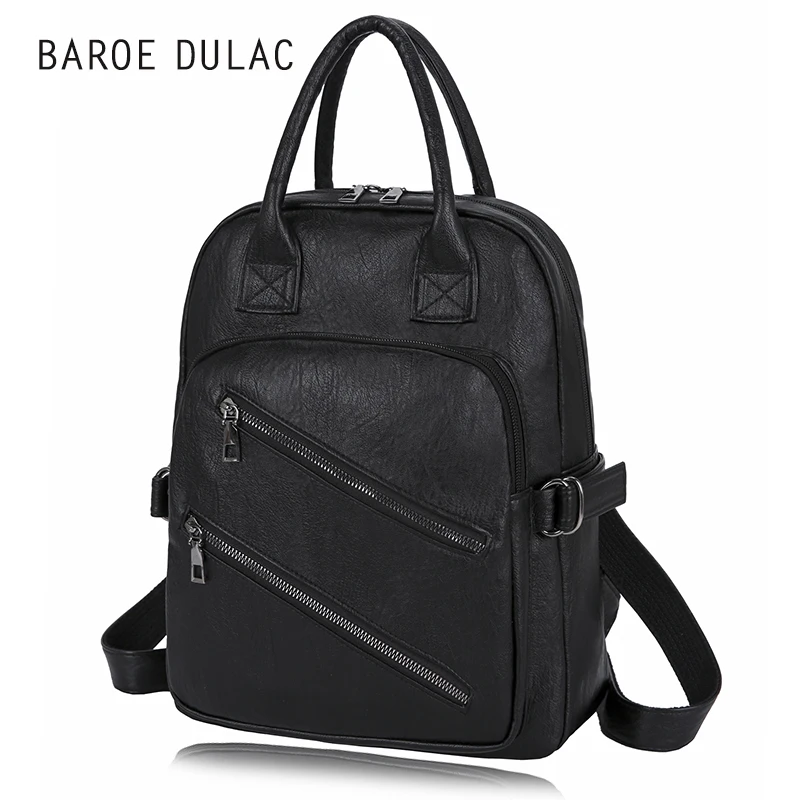 Ретро унисекс сумка рюкзак женская мужская деловой ПУ для ноутбука девочек и