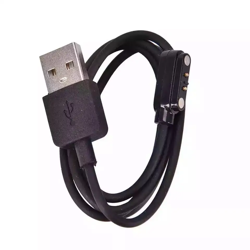 Fast Shipping Emergency backup 2pin Magnetic Charger Cable wire for Smart Watch bracelet 2 Pin Distance 4mm data cables | Электроника