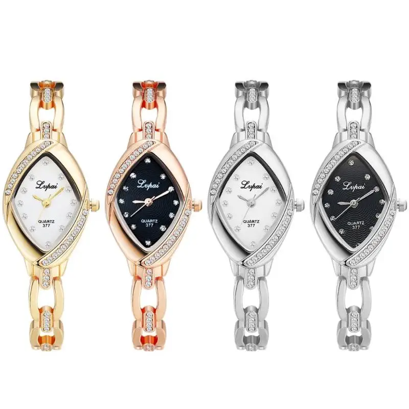 Lvpai изящные часы со стразами браслет Аналоговые женские элегантные и модные