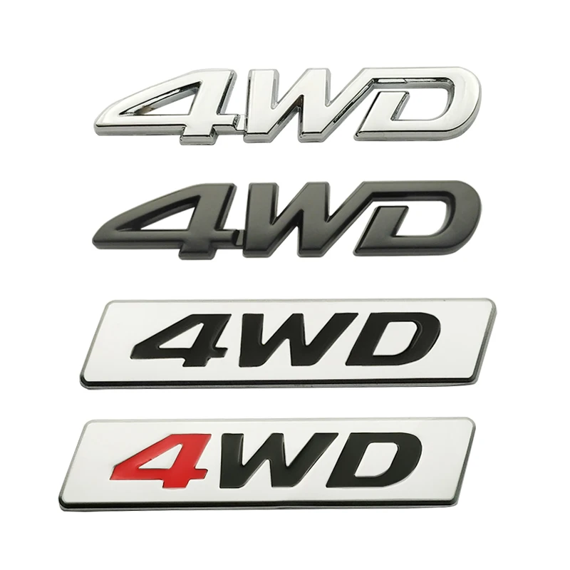 Металлическая 3d-наклейка на автомобиль 4WD эмблема значок-наклейка наклейка для