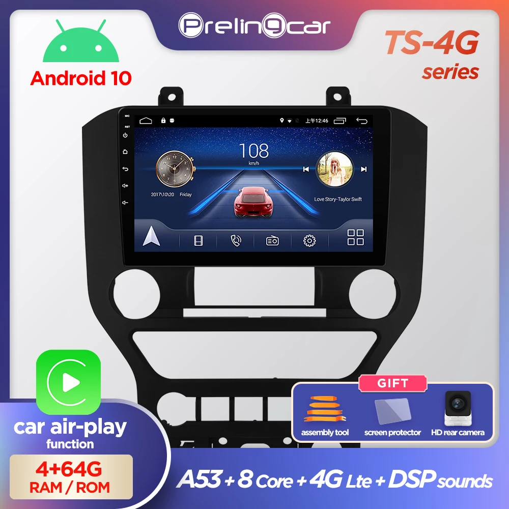 Автомагнитола Prelingcar 2 Din Android 10 0 без DVD мультимедийный видеоплеер GPS-навигация для