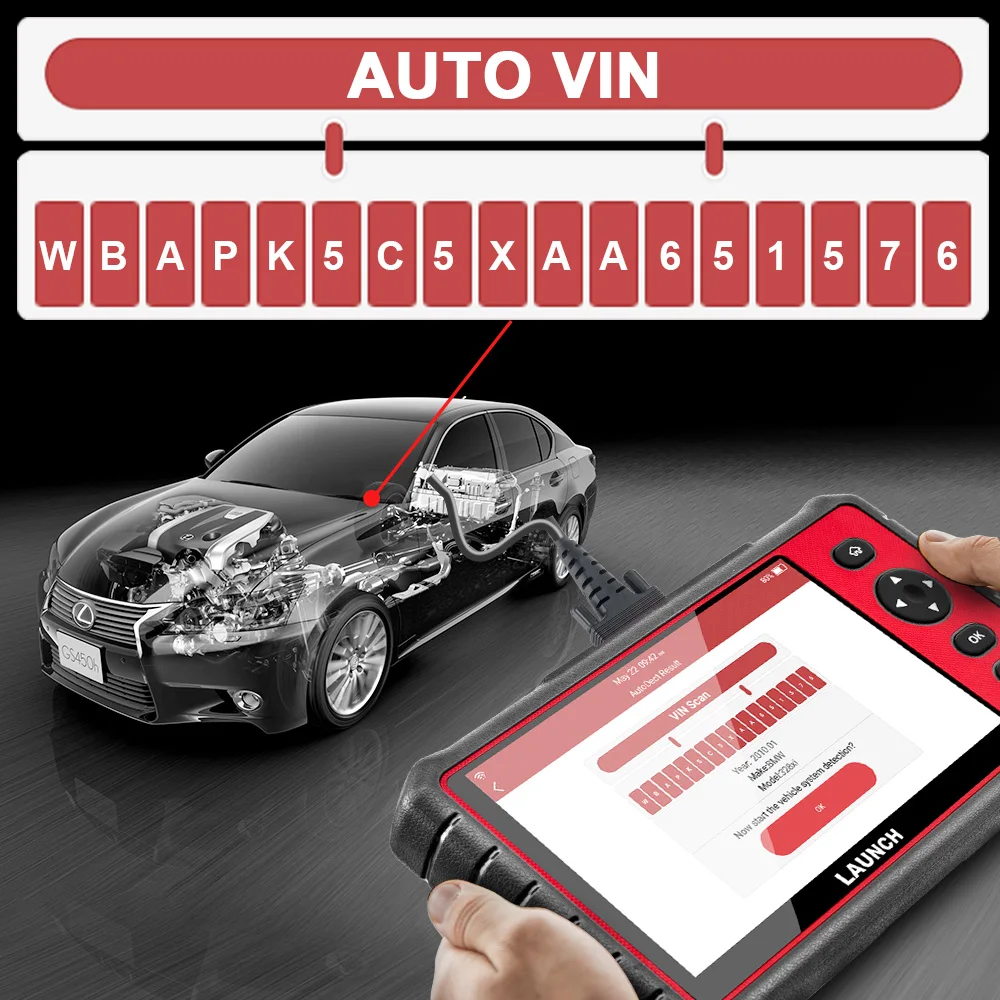 Launch CRP909 Профессиональный OBD2 автомобильный диагностический сканер OBD 2