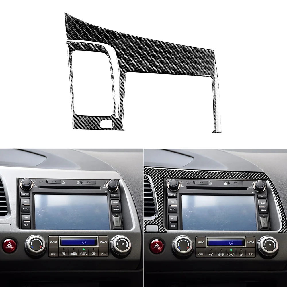

Carbon Fiber Navigation Panel Frame Trim for Honda Civic 8th Gen 2006-2011