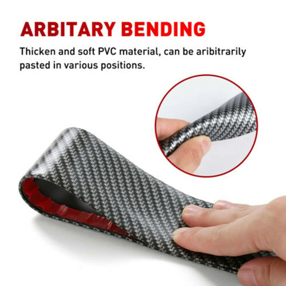 

Scuff Cover Edge Guard Strip Sill Door Plate Anti Scratch Carbon Fiber