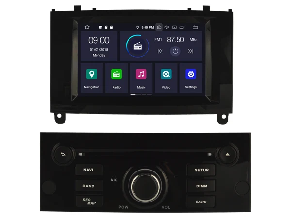 PX5 4g + 64g Android 9 0 автомобильный dvd-плеер для PEUGEOT 407 Автомобильный мультимедийный