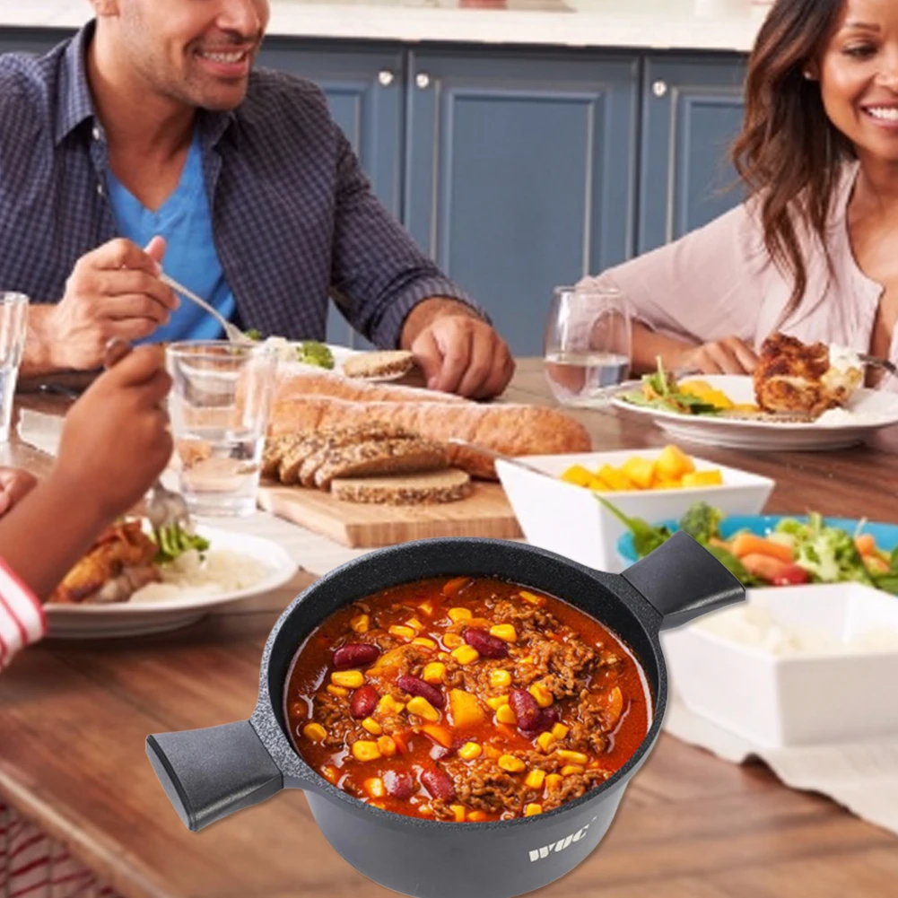 Новый суповый горшок кастрюля с крышкой овощная антипригарным покрытием