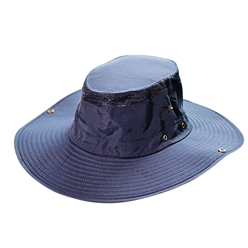 

Fashion Summer Outdoor Sun Hat Bucket Mesh Boonie Hat Drying Fishing Cap
