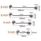 3468 дюйма полумесячный замок на окна с предохранительным выключателем, крюк для салона, дверная защелка, держатель замка с установленными винтами