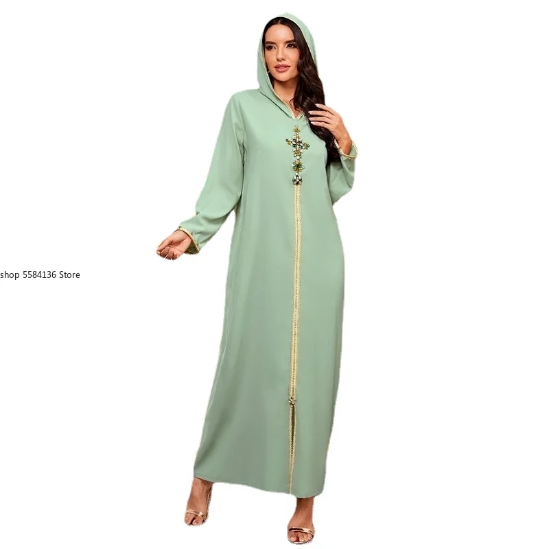 Купи 2021 Vestido De Mujer Abaya Dubai Turkey Muslim Fashion Dress Clothing African Long Dresses For Women Robe Noel Djellaba Femme за 1,149 рублей в магазине AliExpress