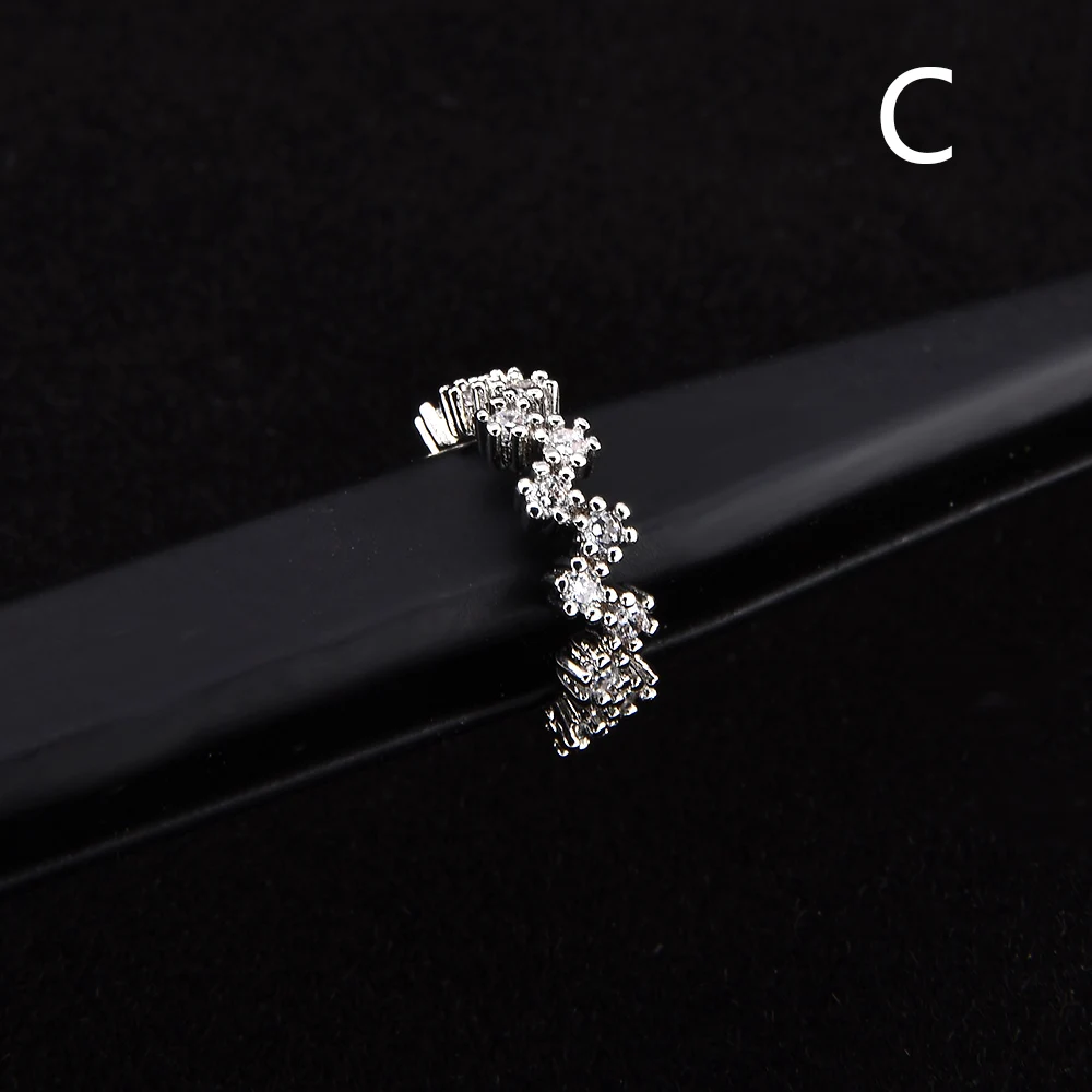 Серебряные кольца для носа Daith Snug пирсинг для пупка Спиральные серьги, Надеваемые На ушной хрящ ювелирные изделия для тела для женщин перегородка кольцо ушные датчики - Окраска металла: SF925