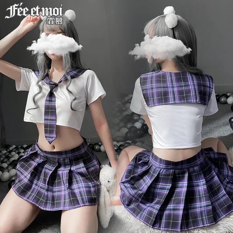 

Sexy Women Youthful Cute Uniform Temptation Sexy Suit Sexy Japanese Girl Lingerie Cosplay Uniform School Girl Outfit