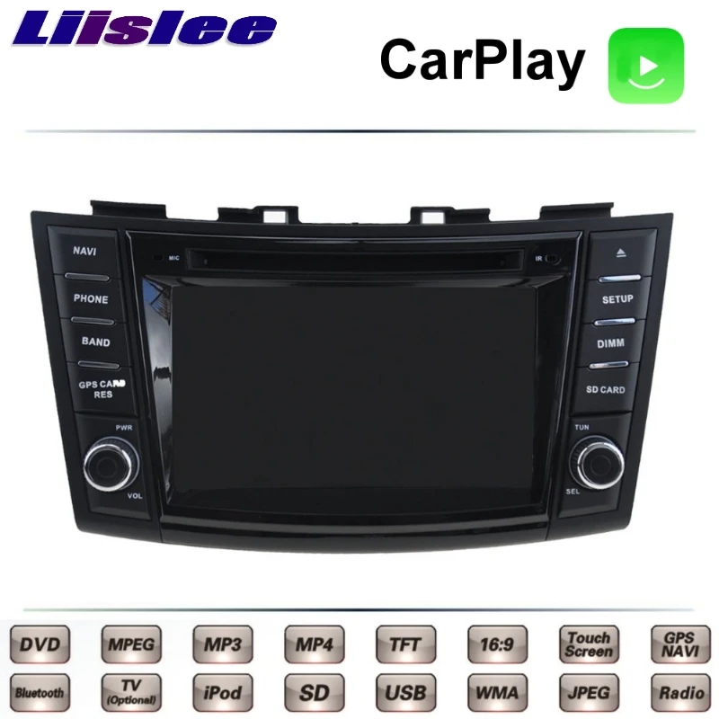 Liislee для Suzuki Swift DZire 3 Maruti 2010 ~ 2019 Автомобильный мультимедийный телевизор DVD GPS Радио