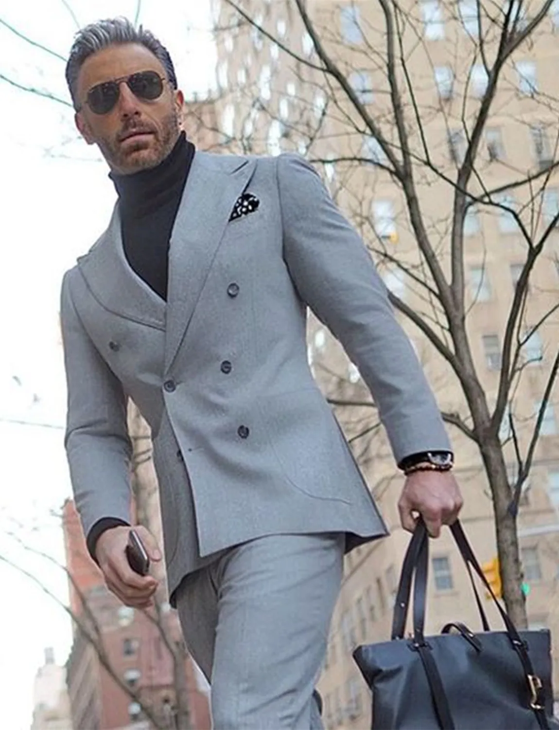 Men's Slim Fit 2 pieces Wedding Groom tuxedo Double-Breasted Business Jacket & Pants костюм мужской