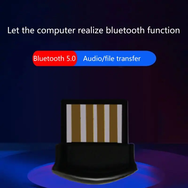 

USB Bluetooth Adapter BT 5.0 Wireless Computer Receiver Transmitter Sender W3JB